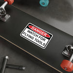 Sticker - DANGER - Watch for flying Tools