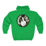 Hooded Zip Up - Mandate This - Green Camo