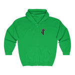 Hooded Zip Up - Back Bolt Man - Up To 5xl