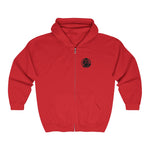 Hooded Zip Up - Mandate This - Red/Black