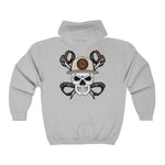 Hooded Zip Up - Back Skully