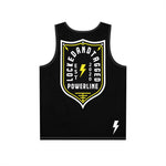 Sleeveless - The Crest Premium - Black and Yellow