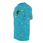 Short Sleeve - Year 3 Premium - Splatter - Yellow/Blu