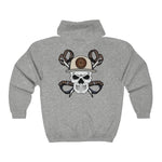 Hooded Zip Up - Back Skully