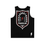 Sleeveless - The Crest Premium - Black and Burg