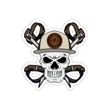 Sticker - Skully - Cross Hooks