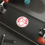 Sticker - Mandate This - Round White/Red