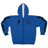 Hooded Zip Up - Bolt Skull Candy - Blue