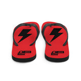 Flip-Flops - Bolt Floppers - Red