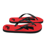 Flip-Flops - Bolt Floppers - Red